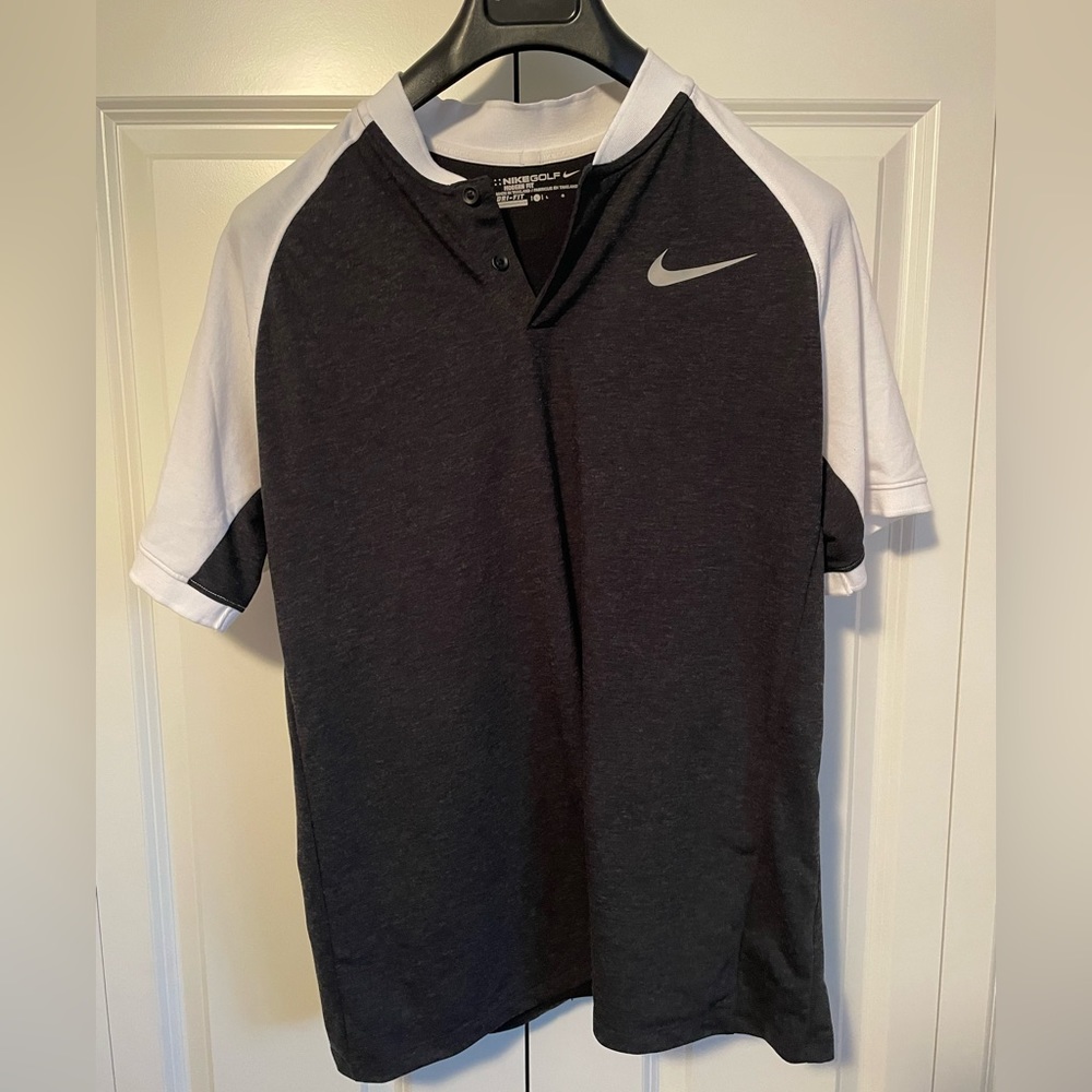 Nike Golf Modern Fit Dri Fit 833079 Raglan Blade Golf Polo Large